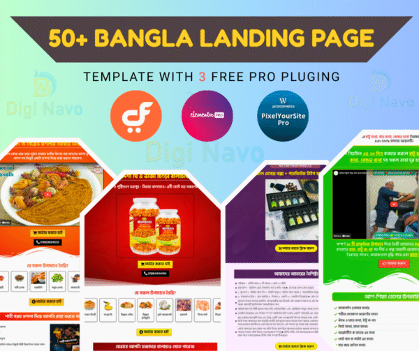 50+Bangla Landing Page Template With Video